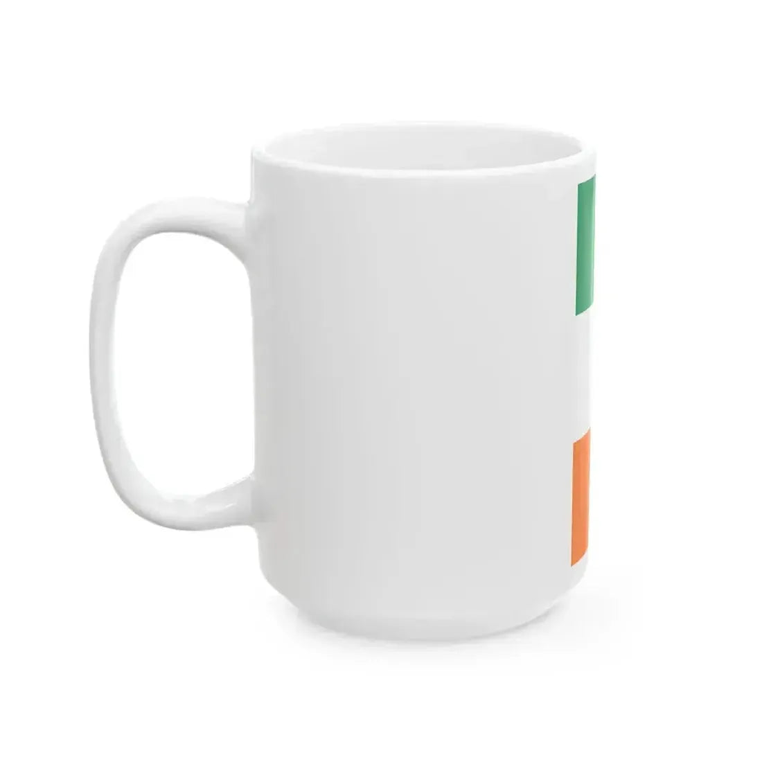 Flag of Ireland vertical (Ireland) White Coffee Mug - Go Mug Yourself
