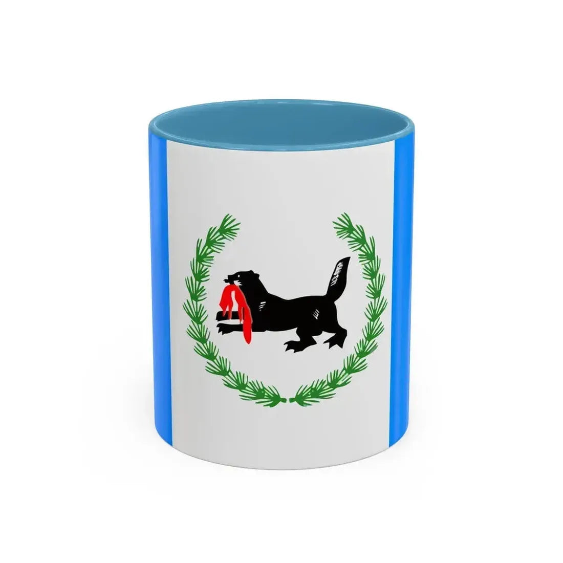 Flag of Irkutsk Oblast Russia - Accent Coffee Mug 11oz Light Blue - Go Mug Yourself