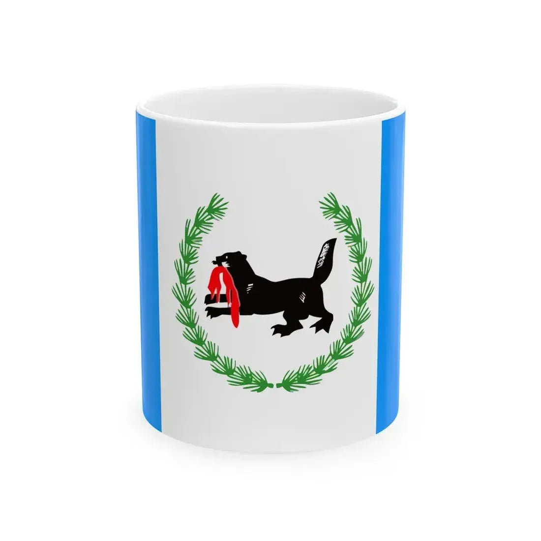 Flag of Irkutsk Oblast Russia - White Coffee Mug 11oz - Go Mug Yourself