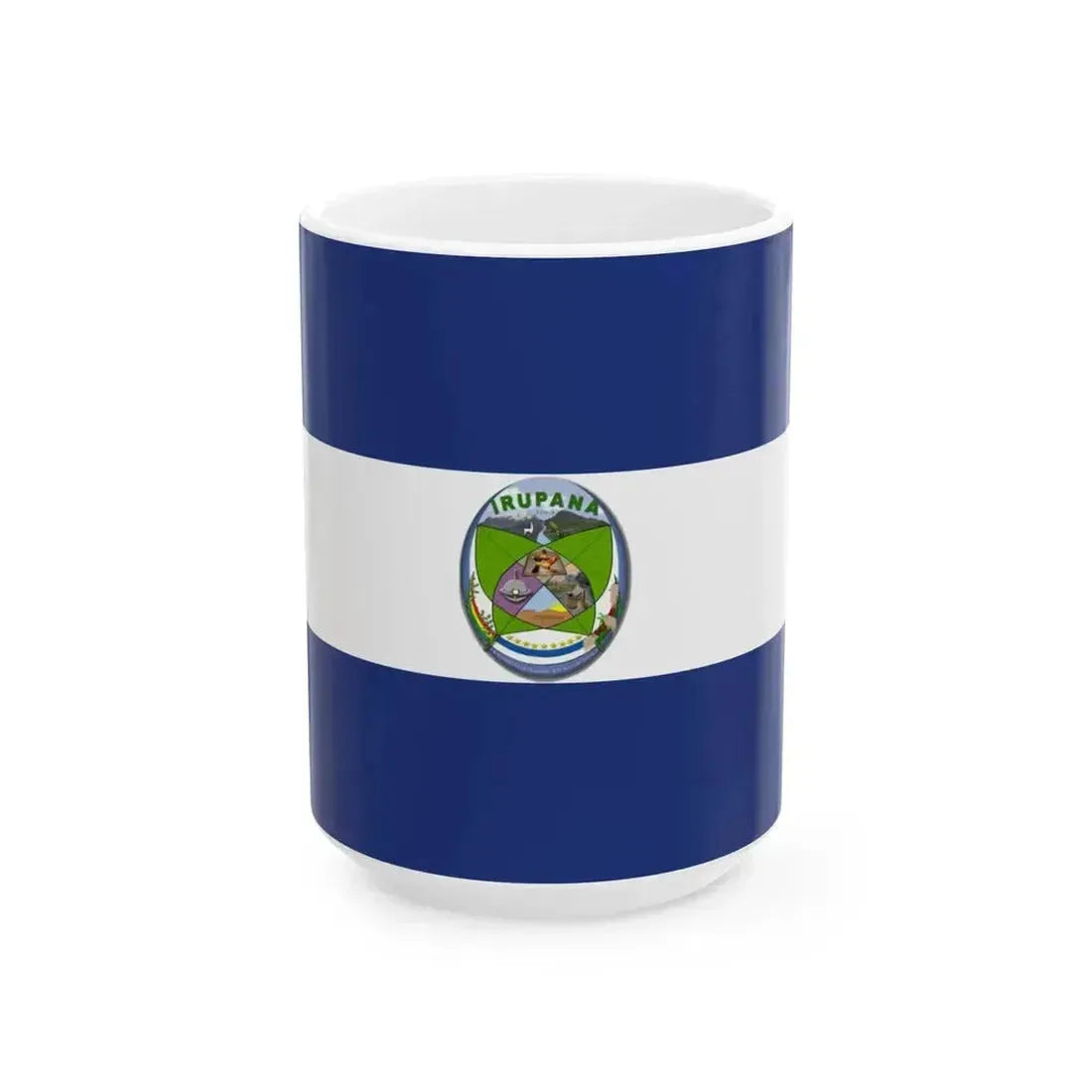 Flag of Irupana (Bolivia) White Coffee Mug 15oz - Go Mug Yourself