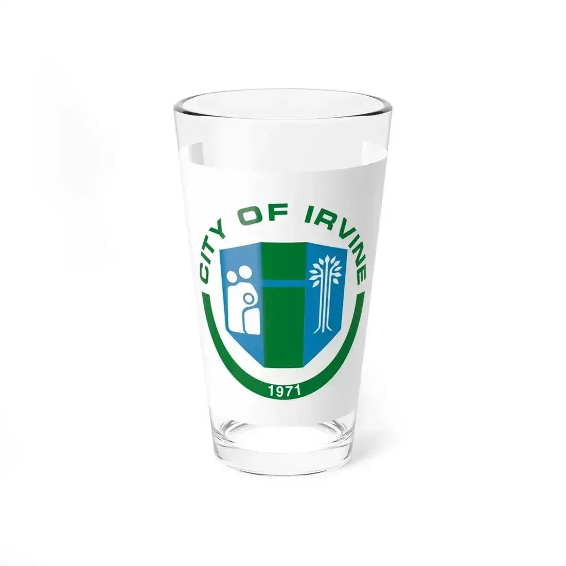 Flag of Irvine, California - Pint Glass 16oz 16oz - Go Mug Yourself