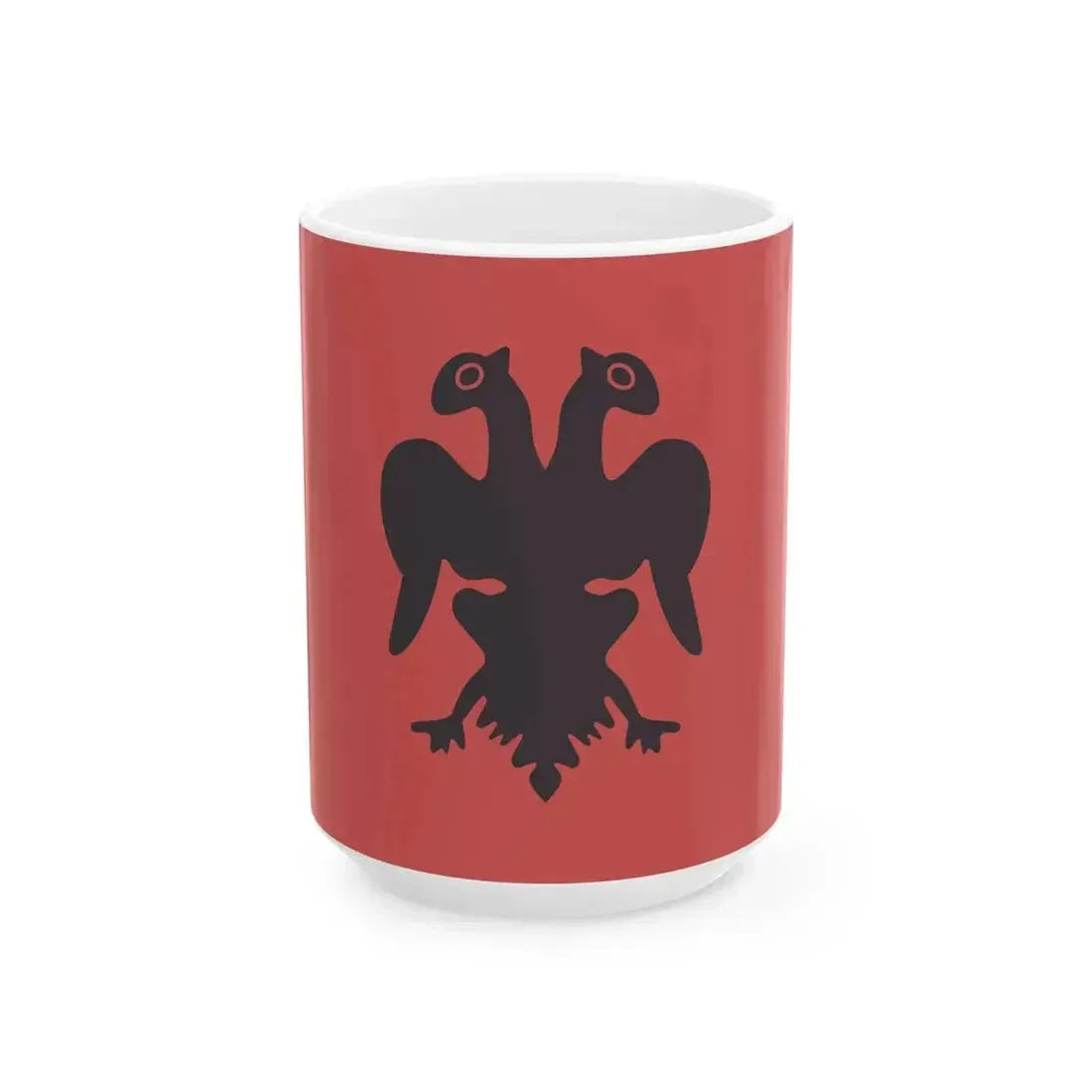 Flag of Isa Boletini 1910 (Albania) White Coffee Mug 15oz - Go Mug Yourself