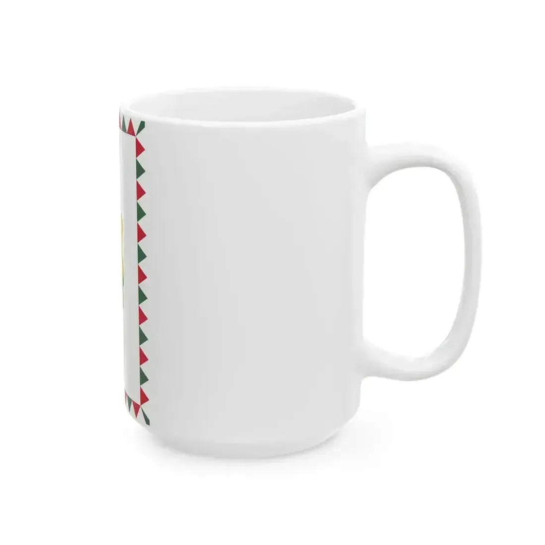 Flag of Isaszeg vertical (Hungary) White Coffee Mug - Go Mug Yourself