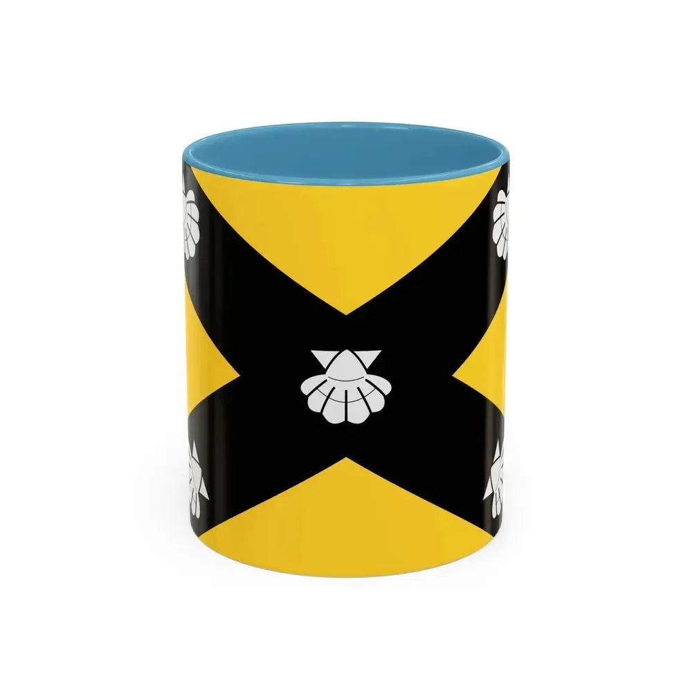 Flag of Isla Malta - Accent Coffee Mug 11oz Light Blue - Go Mug Yourself