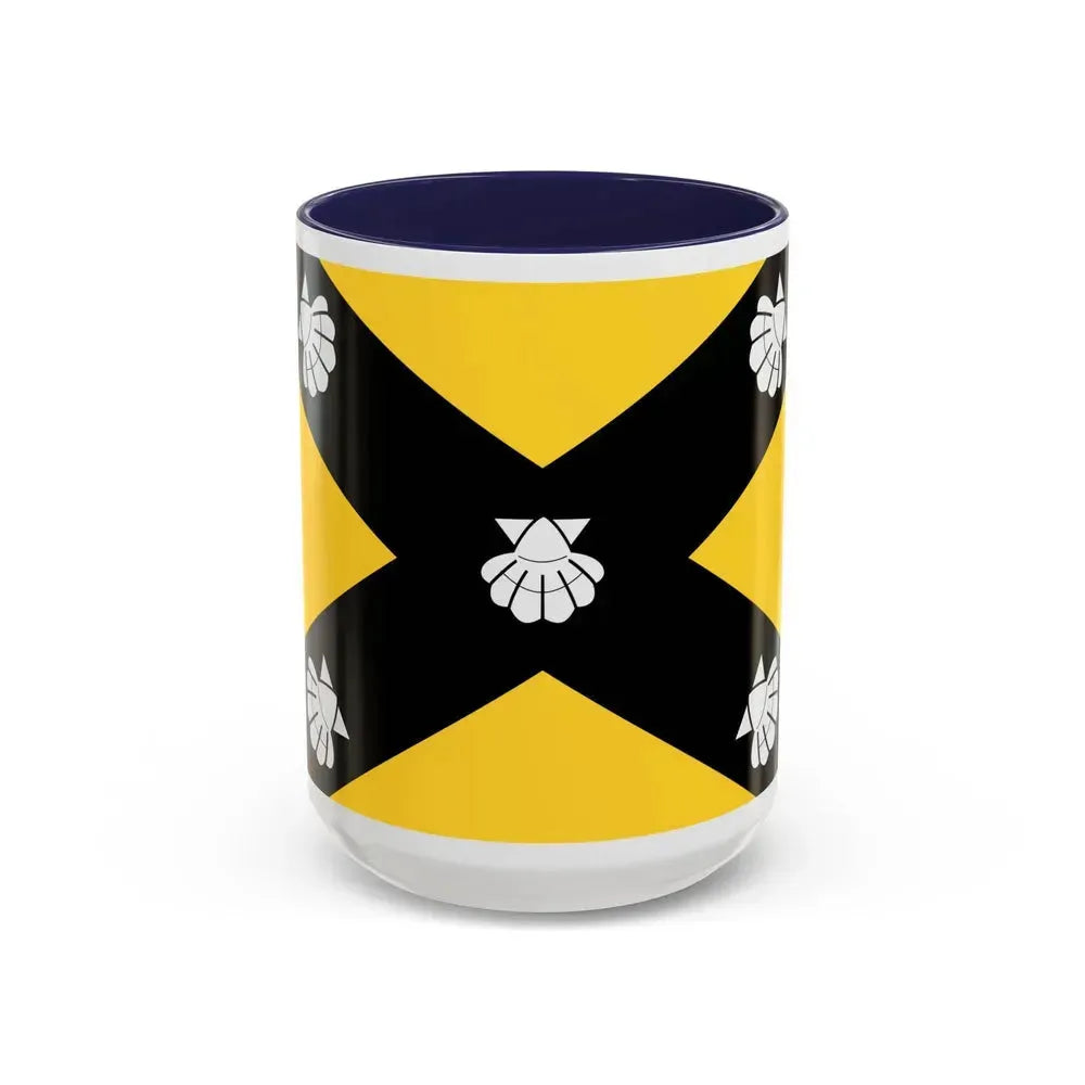 Flag of Isla Malta - Accent Coffee Mug 15oz Navy - Go Mug Yourself