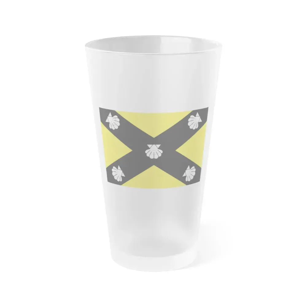 Flag of Isla Malta - Frosted Pint Glass 16oz 16oz Frosted - Go Mug Yourself