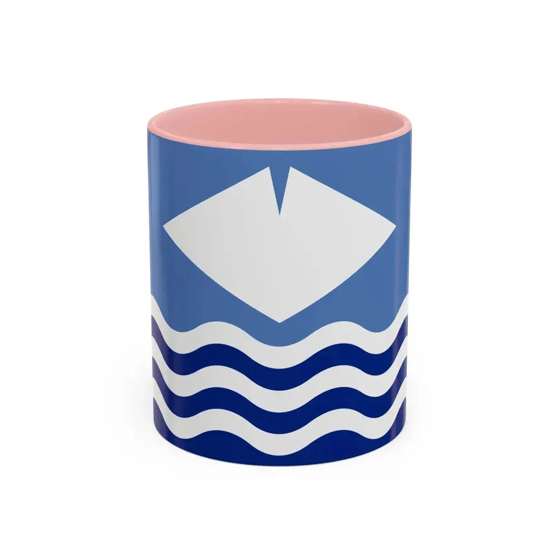 Flag of Isle of Wight UK - Accent Coffee Mug 11oz Pink - Go Mug Yourself