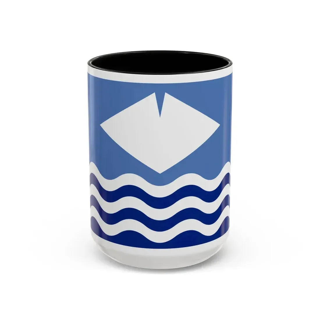 Flag of Isle of Wight UK - Accent Coffee Mug 15oz Black - Go Mug Yourself