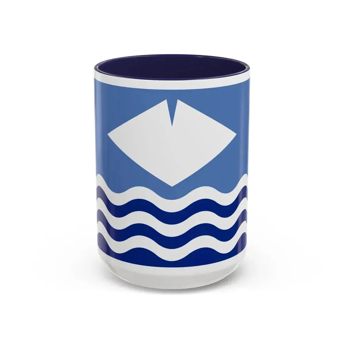 Flag of Isle of Wight UK - Accent Coffee Mug 15oz Navy - Go Mug Yourself