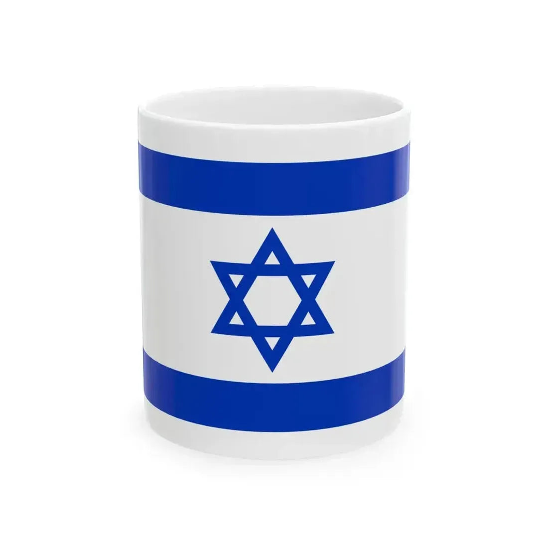 Flag of Israel 1-2 (Israel) White Coffee Mug 11oz - Go Mug Yourself