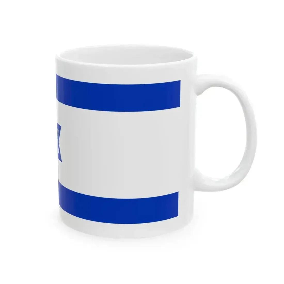 Flag of Israel 1-2 (Israel) White Coffee Mug - Go Mug Yourself
