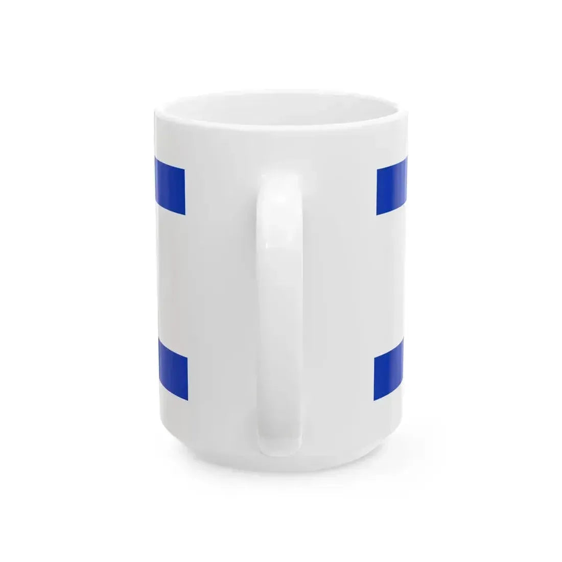 Flag of Israel 1-2 (Israel) White Coffee Mug - Go Mug Yourself