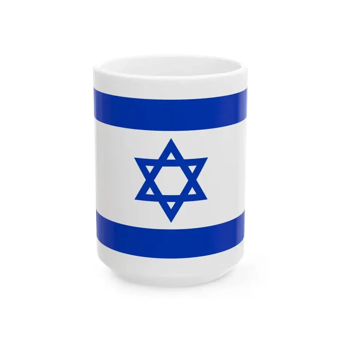 Flag of Israel 16-9 (Israel) White Coffee Mug 15oz - Go Mug Yourself