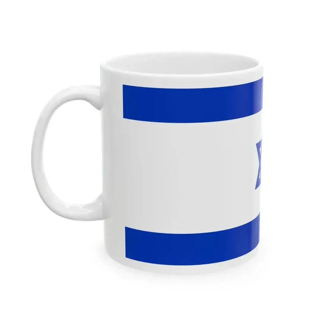 Flag of Israel 16-9 (Israel) White Coffee Mug - Go Mug Yourself