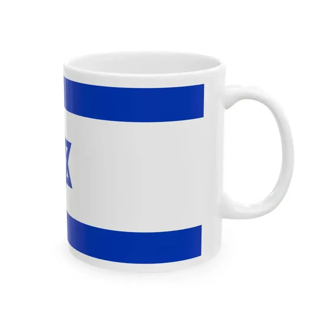 Flag of Israel 16-9 (Israel) White Coffee Mug - Go Mug Yourself