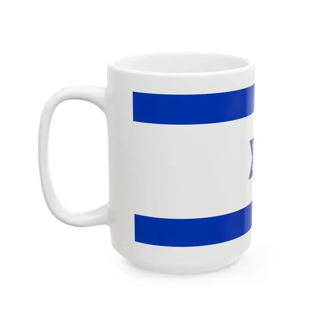 Flag of Israel 16-9 (Israel) White Coffee Mug - Go Mug Yourself