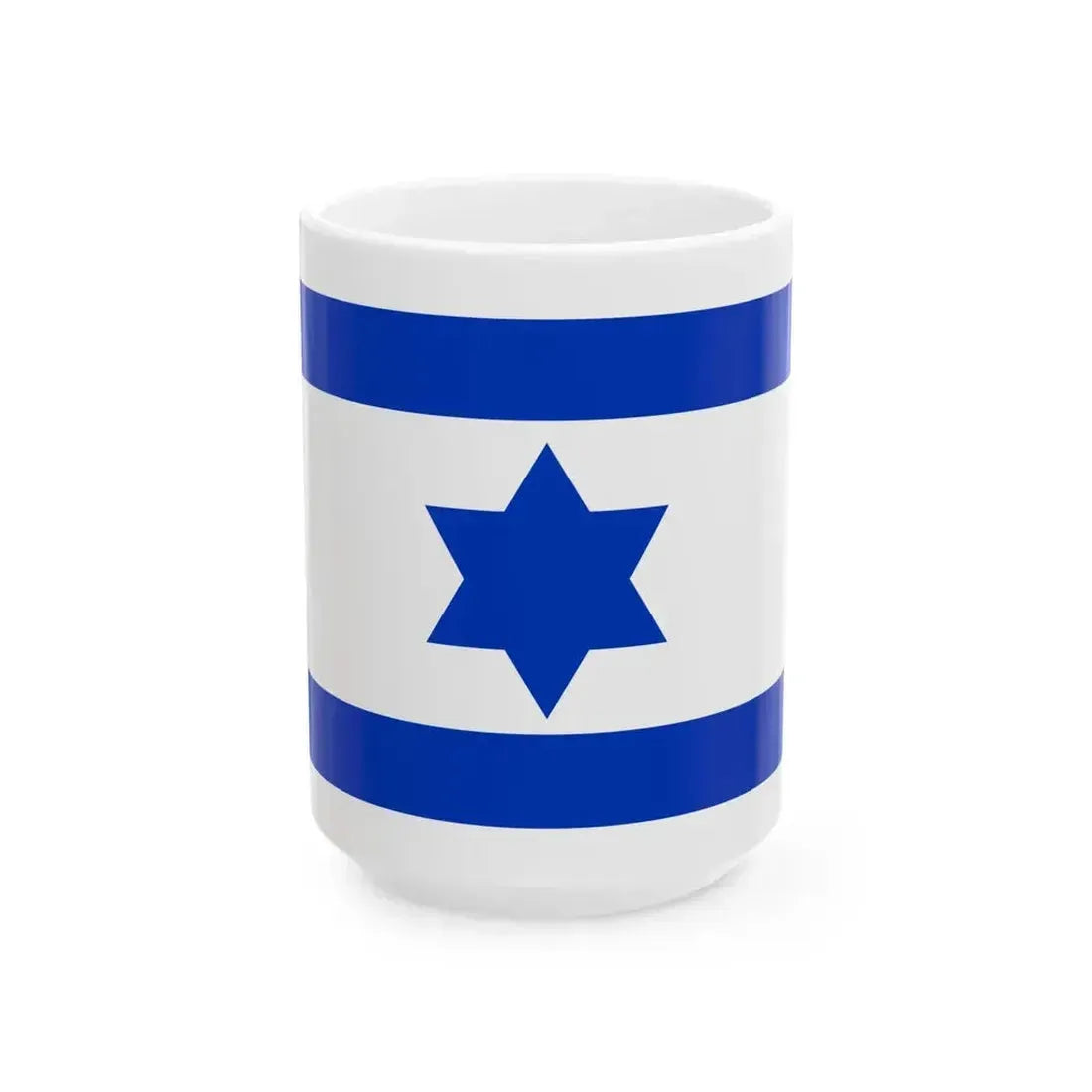 Flag of Israel 1948 3-2 (Israel) White Coffee Mug 15oz - Go Mug Yourself