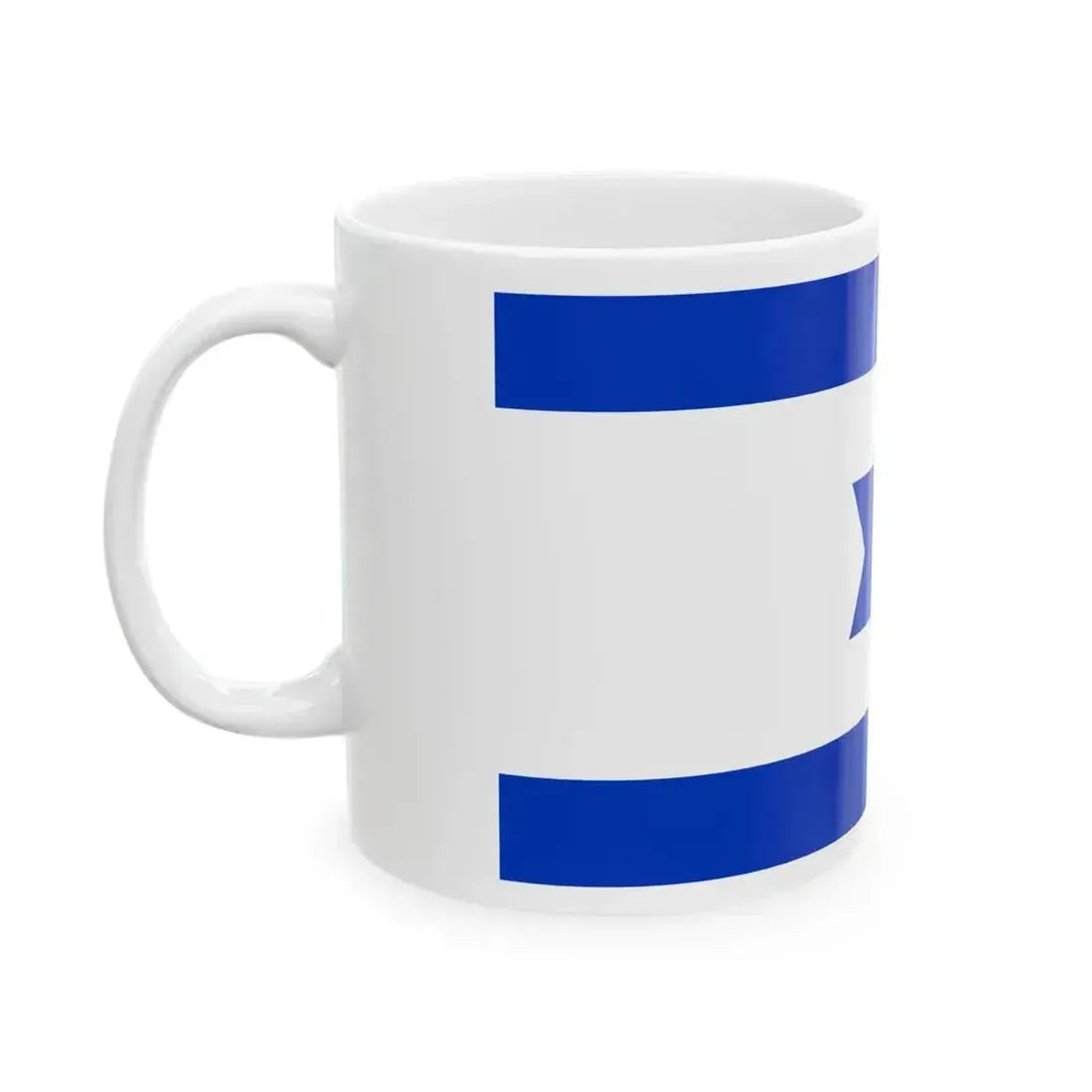 Flag of Israel 1948 3-2 (Israel) White Coffee Mug - Go Mug Yourself
