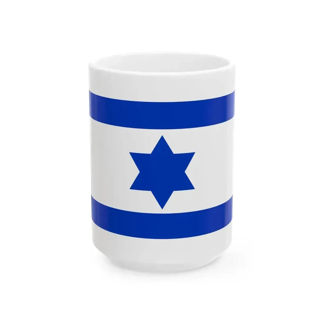 Flag of Israel 1948 (Israel) White Coffee Mug 15oz - Go Mug Yourself