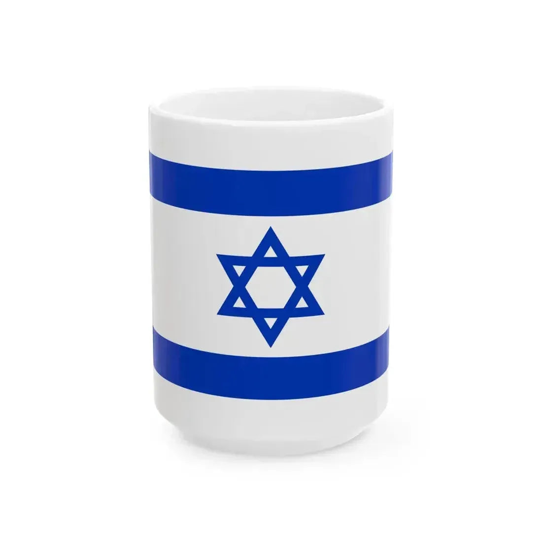 Flag of Israel 3-2 (Israel) White Coffee Mug 15oz - Go Mug Yourself