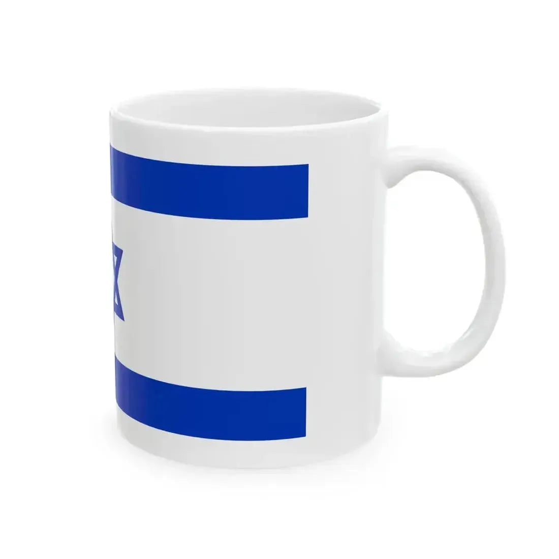 Flag of Israel 3-5 (Israel) White Coffee Mug - Go Mug Yourself