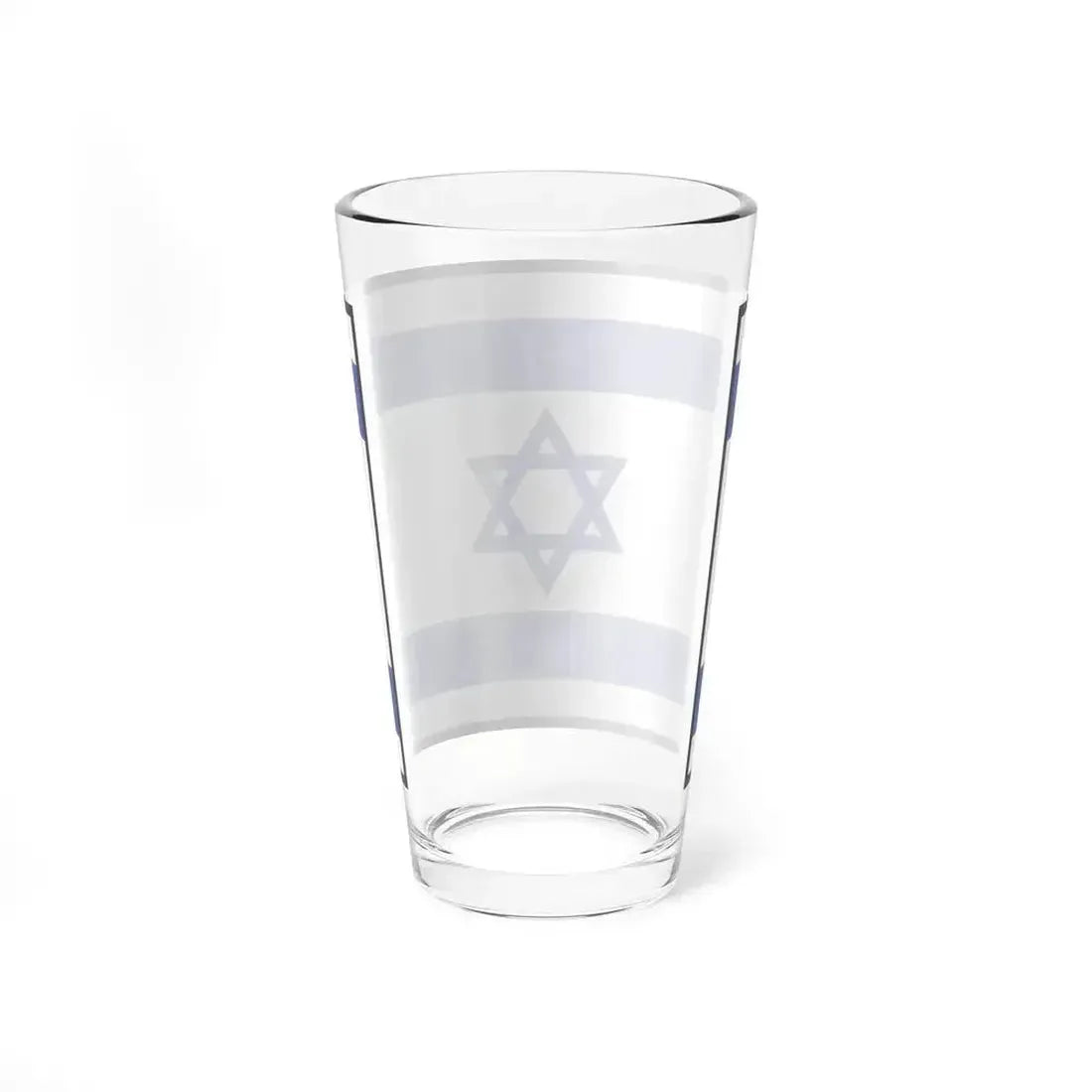 Flag of Israel bordered (Israel) Pint Glass 16oz - Go Mug Yourself