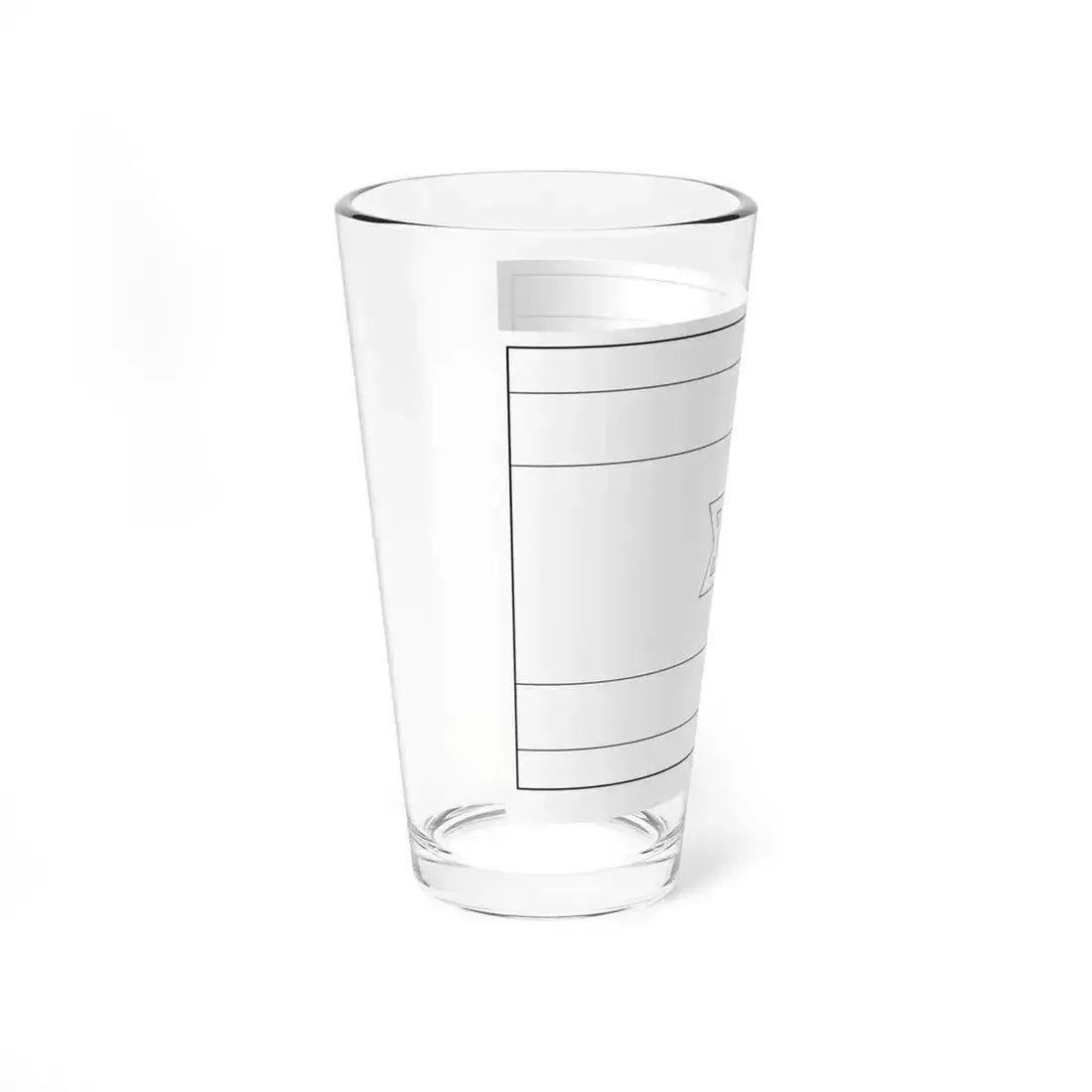 Flag of Israel colouring page (Israel) Pint Glass 16oz - Go Mug Yourself