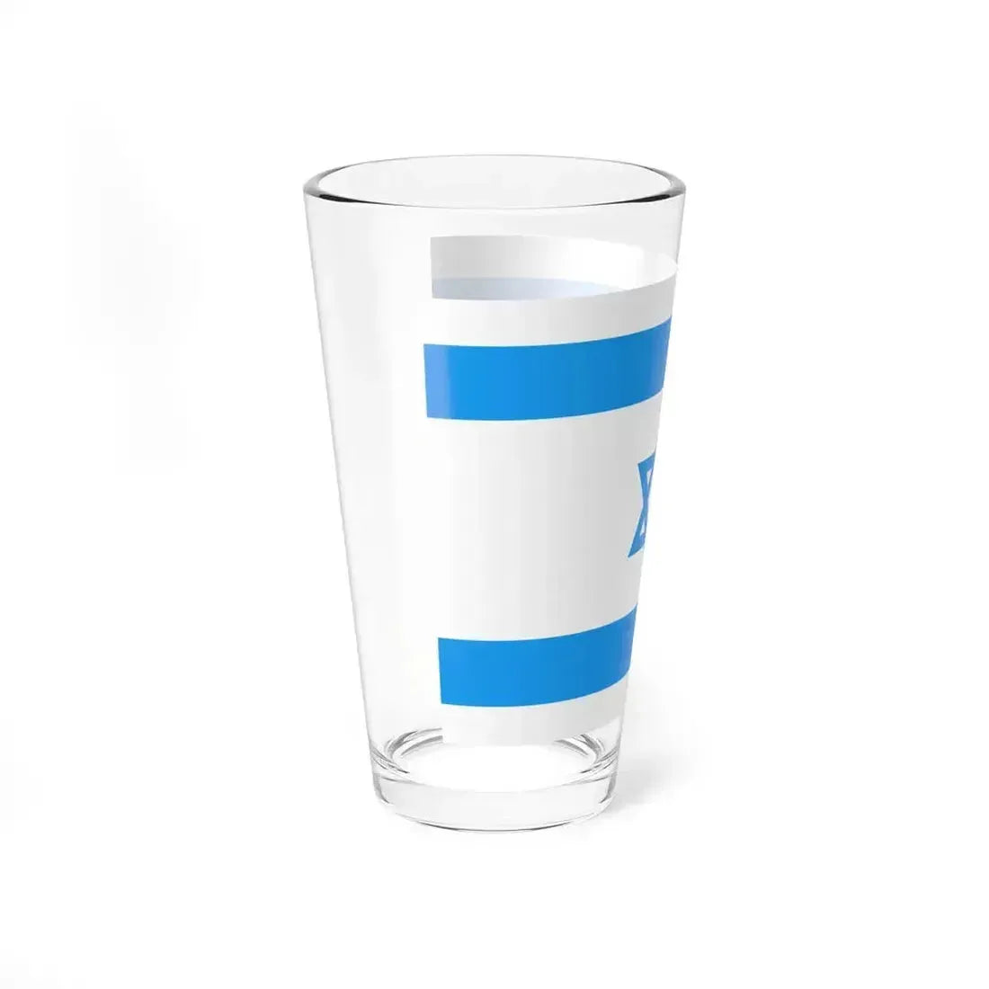Flag of Israel Light Blue (Israel) Pint Glass 16oz - Go Mug Yourself