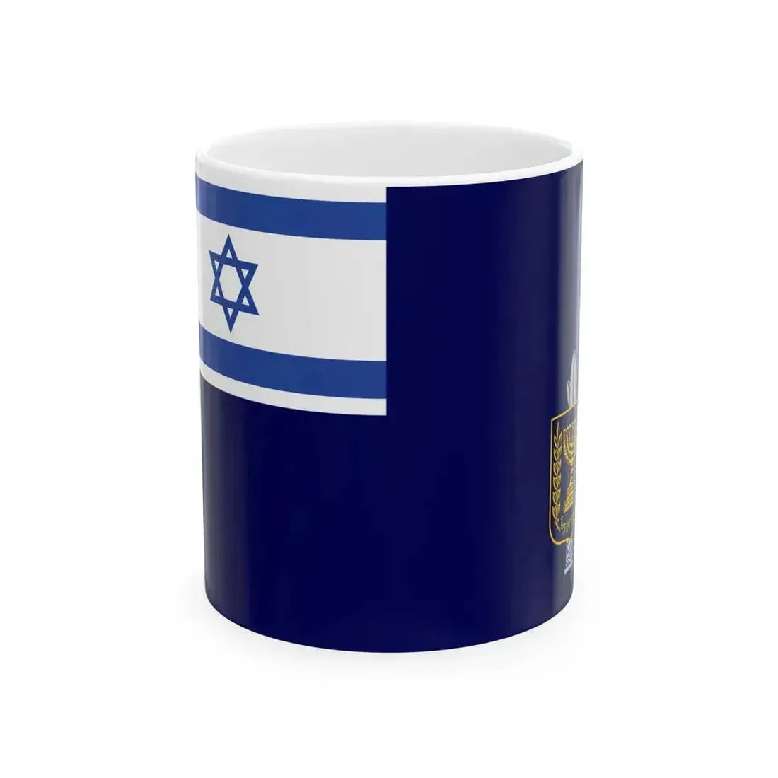 Flag of Israel Minister of Defence at Sea (Israel) White Coffee Mug 11oz - Go Mug Yourself
