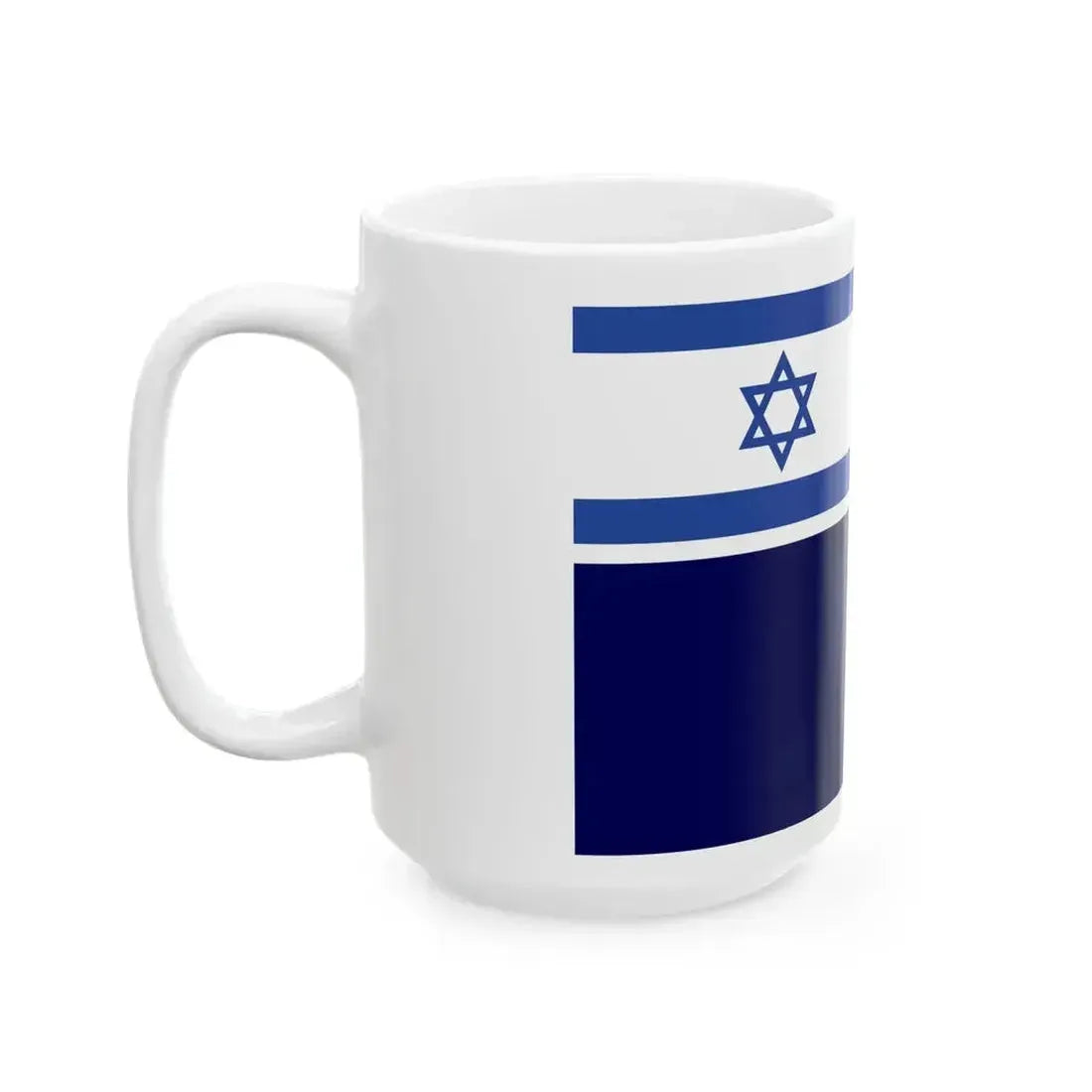 Flag of Israel Minister of Defence at Sea (Israel) White Coffee Mug - Go Mug Yourself