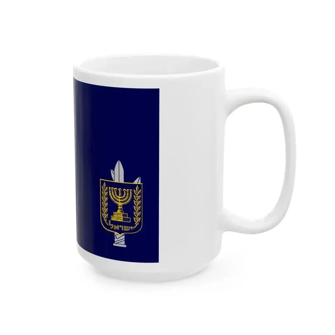 Flag of Israel Minister of Defence at Sea (Israel) White Coffee Mug - Go Mug Yourself