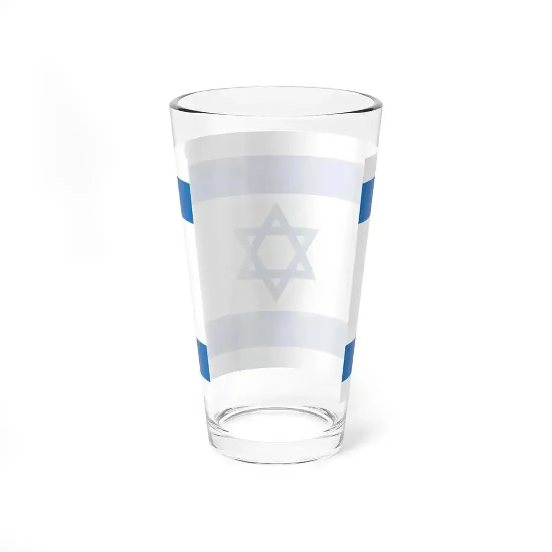 Flag of Israel Pale Blue 3-2 (Israel) Pint Glass 16oz - Go Mug Yourself