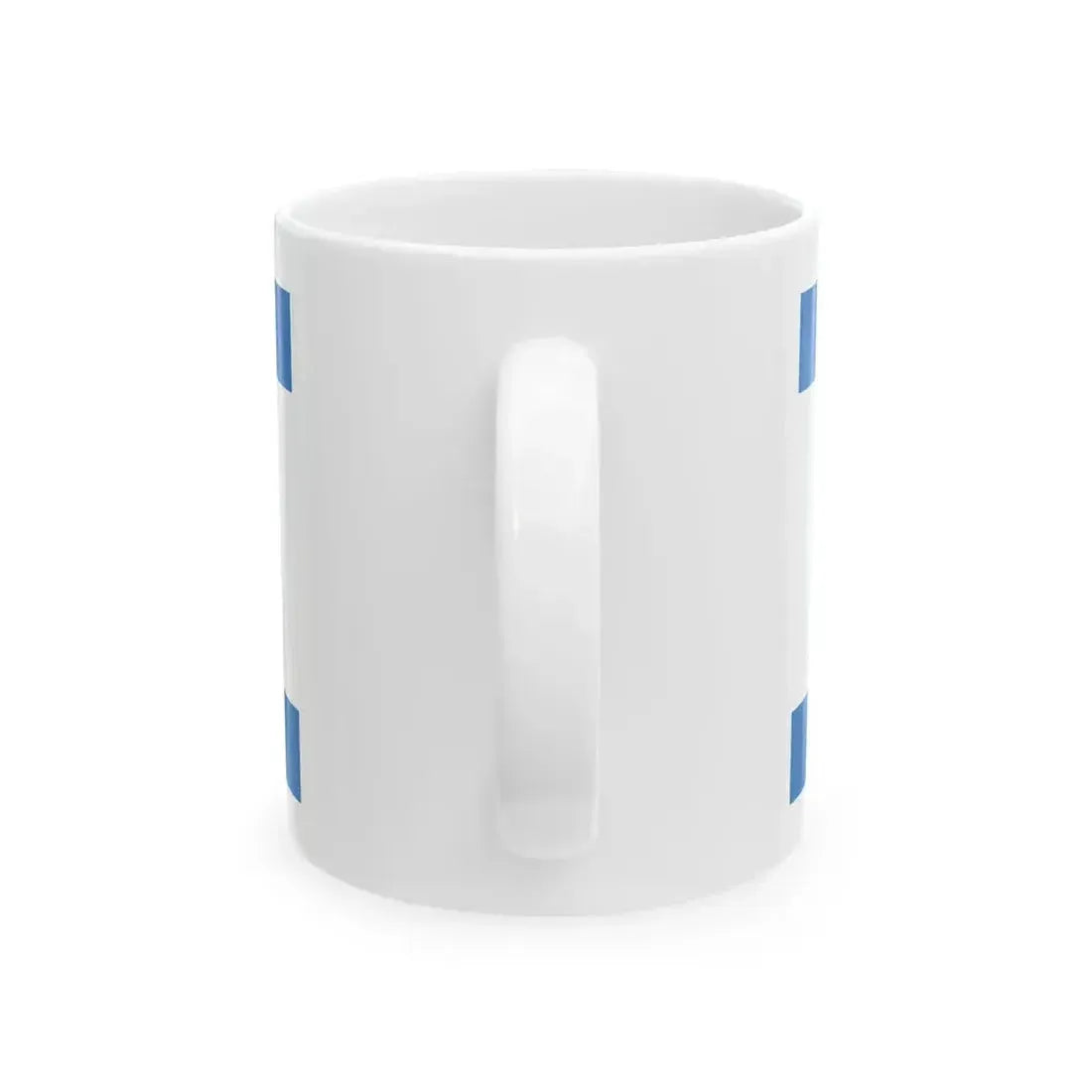 Flag of Israel Pale Blue 3-5 (Israel) White Coffee Mug - Go Mug Yourself