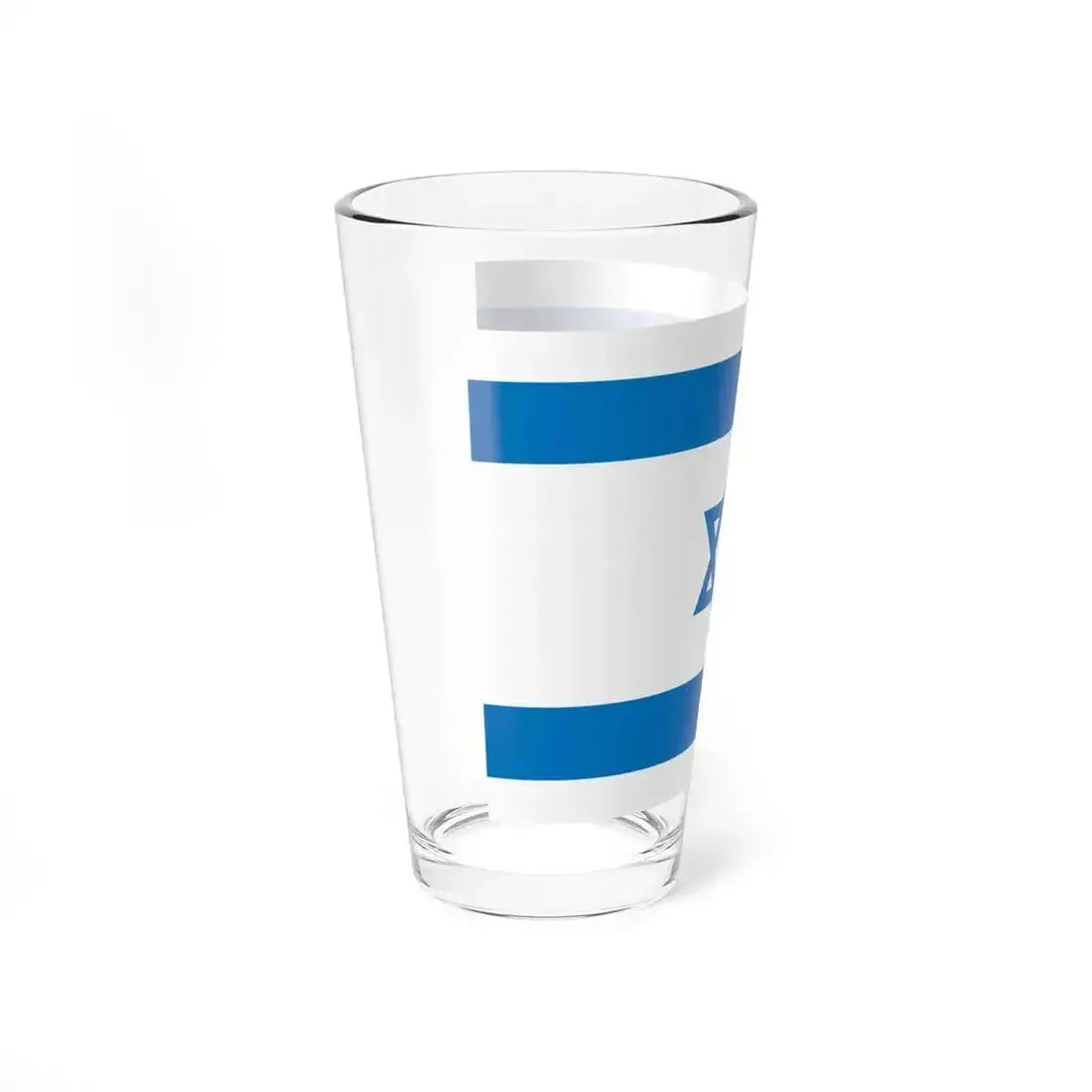 Flag of Israel Pale Blue (Israel) Pint Glass 16oz - Go Mug Yourself