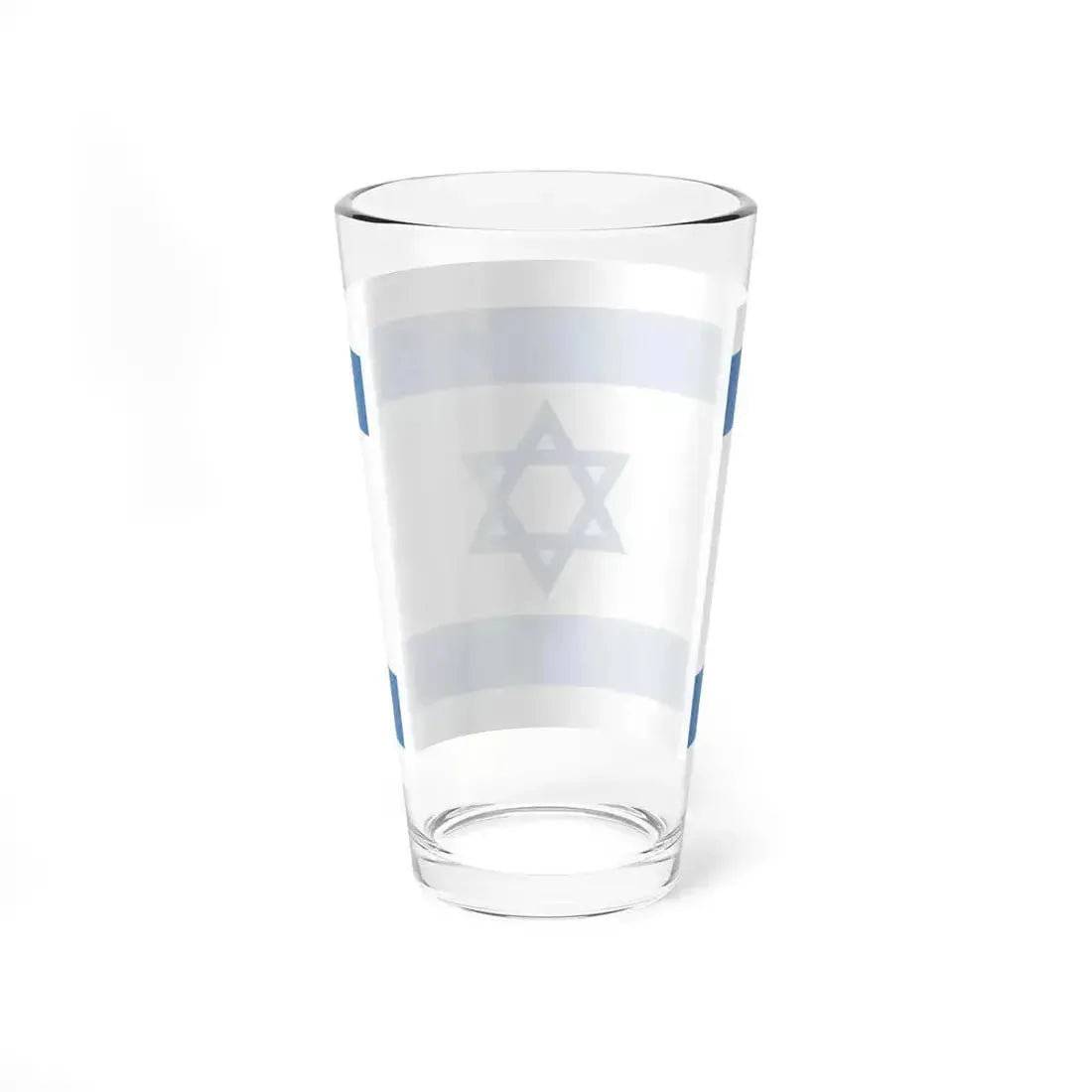 Flag of Israel Pale Blue (Israel) Pint Glass 16oz - Go Mug Yourself