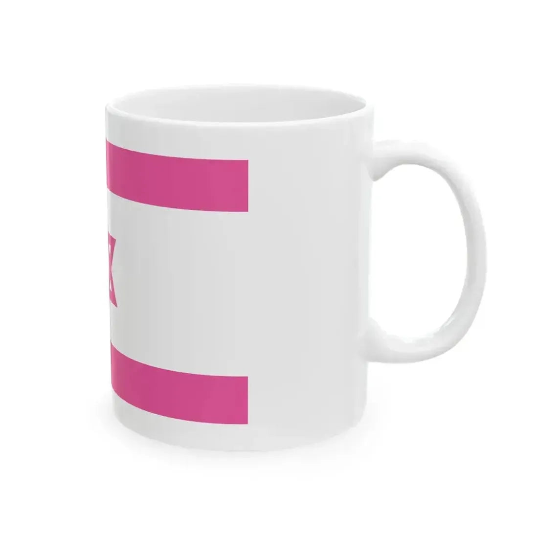 Flag of Israel pink (Israel) White Coffee Mug - Go Mug Yourself