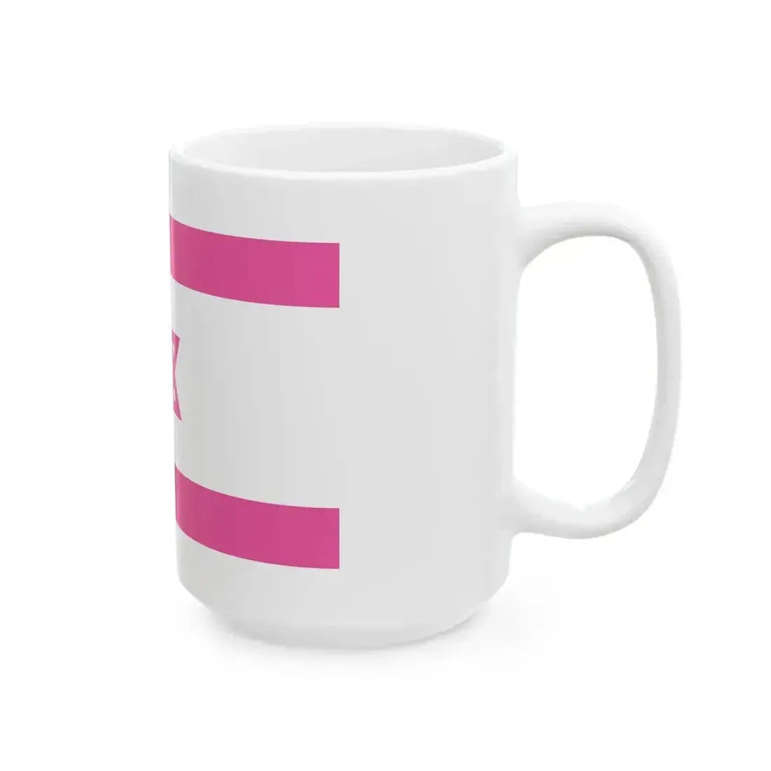 Flag of Israel pink (Israel) White Coffee Mug - Go Mug Yourself