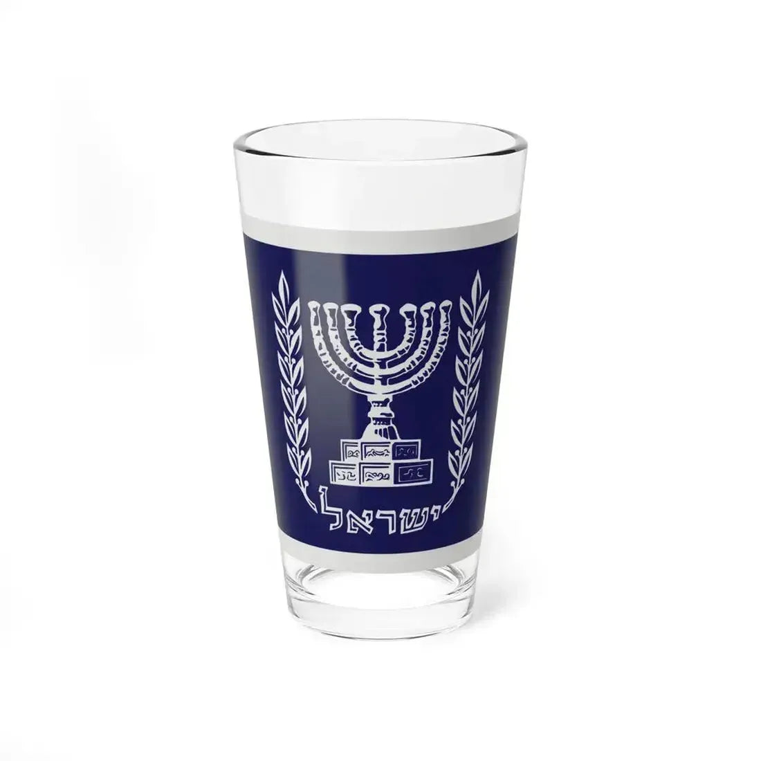 Flag of Israel President (Israel) Pint Glass 16oz 16oz - Go Mug Yourself