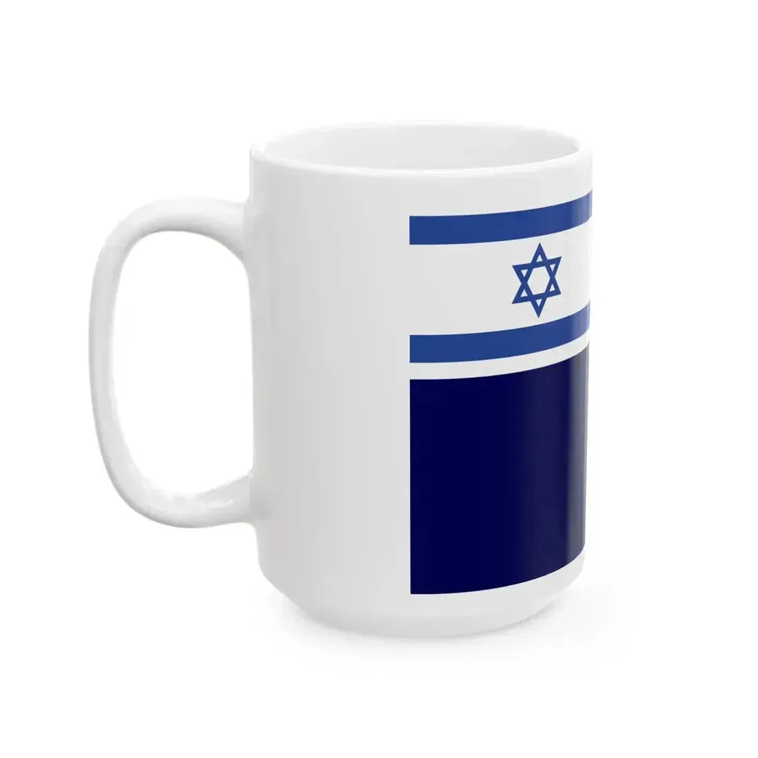 Flag of Israel Prime Minister at Sea (Israel) White Coffee Mug - Go Mug Yourself