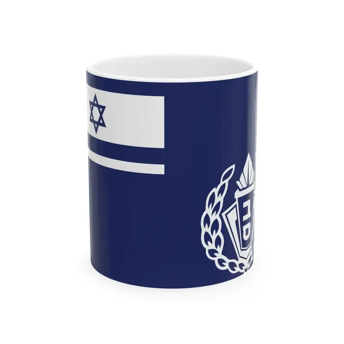 Flag of Israel Prison Service Commander (Israel) White Coffee Mug 11oz - Go Mug Yourself
