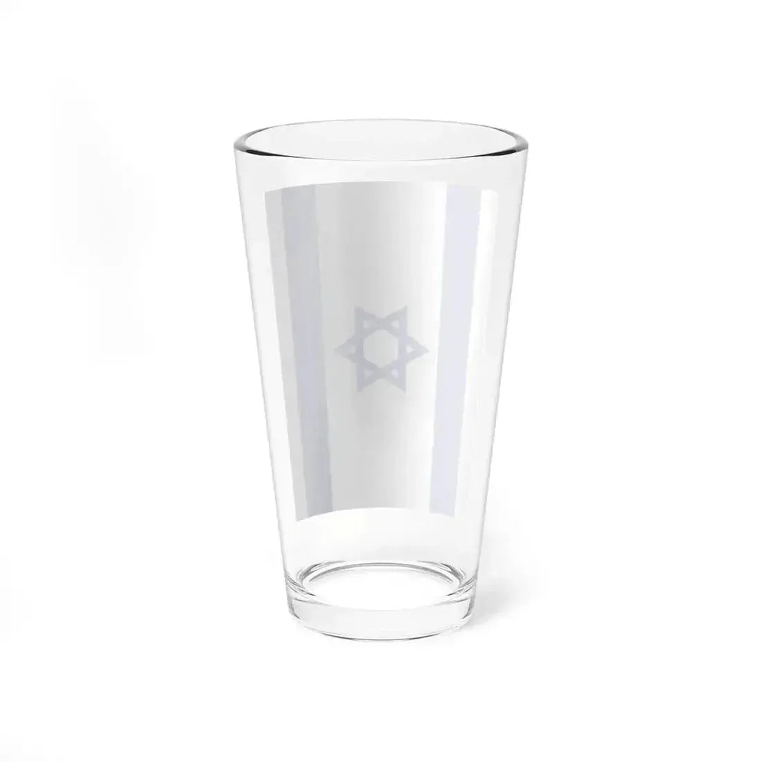Flag of Israel vertical (Israel) Pint Glass 16oz - Go Mug Yourself