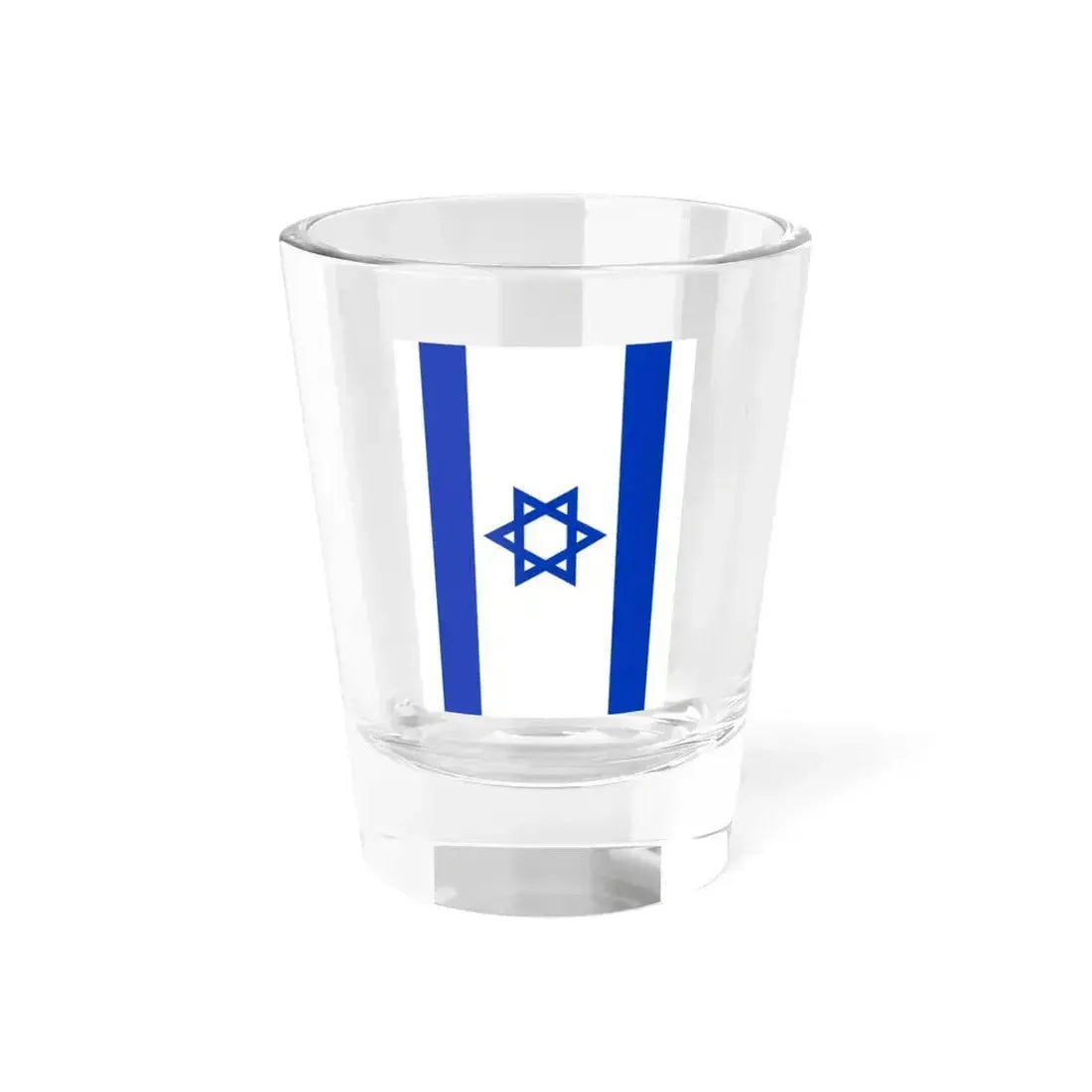 Flag of Israel vertical (Israel) Shot Glass 1.5oz 1.5oz - Go Mug Yourself