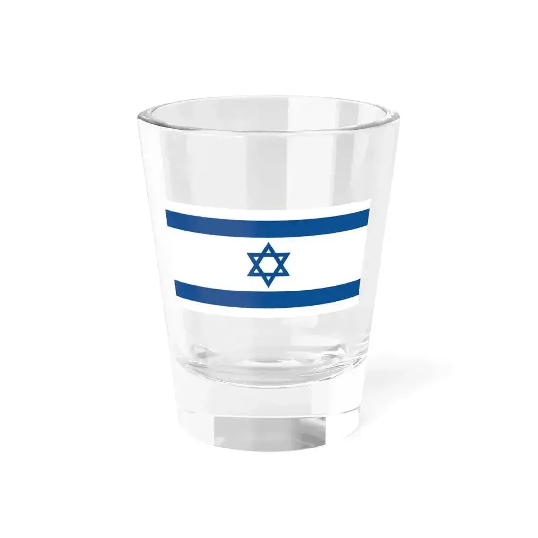 Flag of Israel Yale Blue 1-2 (Israel) Shot Glass 1.5oz 1.5oz - Go Mug Yourself