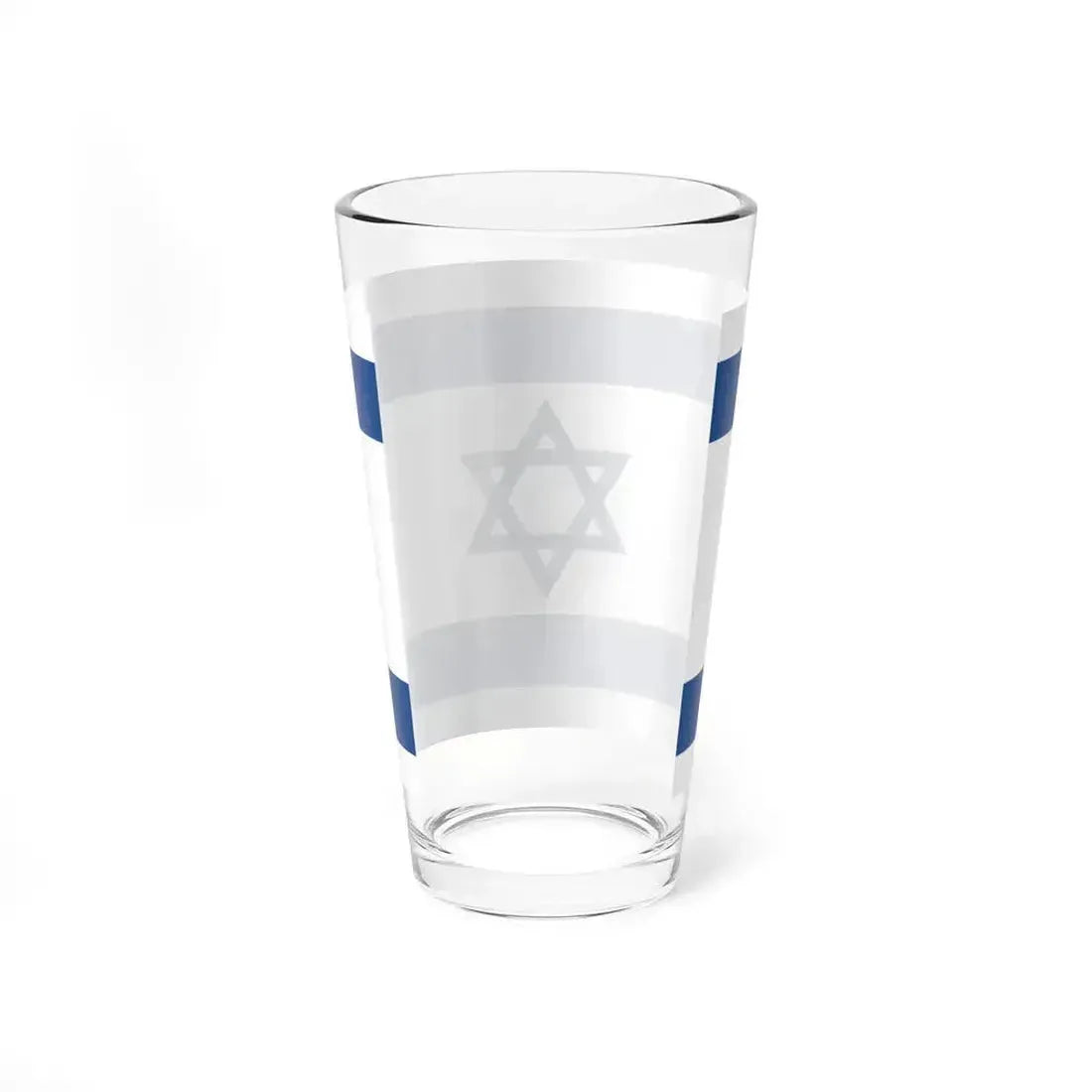 Flag of Israel Yale Blue 3-2 (Israel) Pint Glass 16oz - Go Mug Yourself