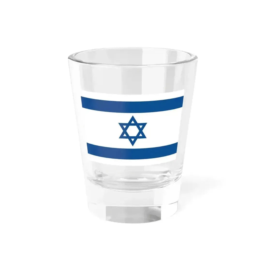 Flag of Israel Yale Blue 3-2 (Israel) Shot Glass 1.5oz 1.5oz - Go Mug Yourself
