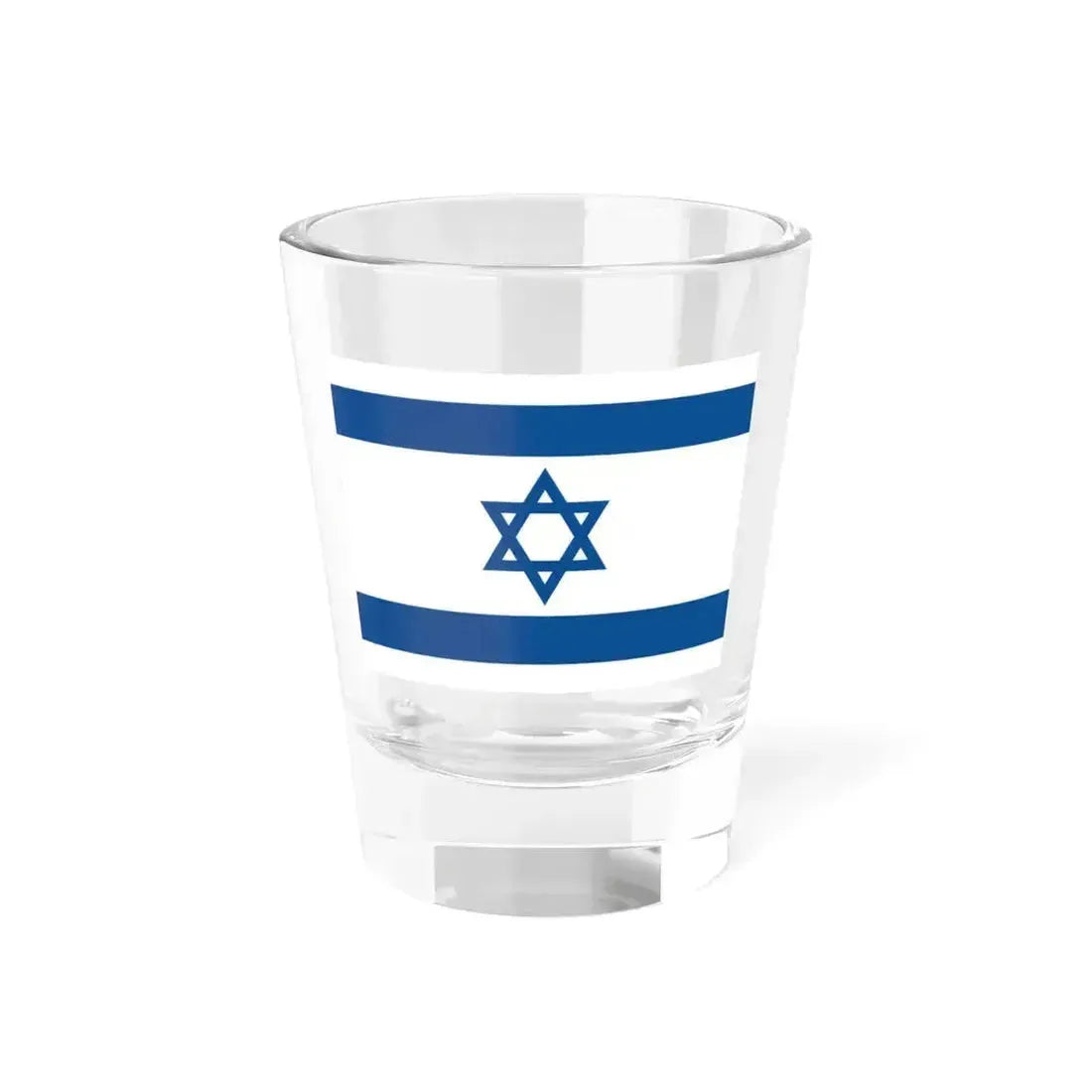 Flag of Israel Yale Blue (Israel) Shot Glass 1.5oz 1.5oz - Go Mug Yourself
