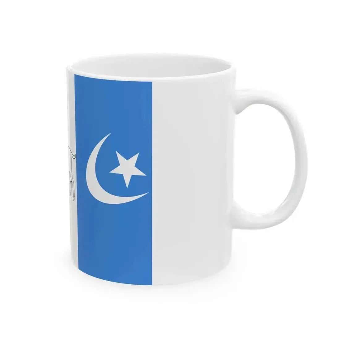 Flag of Isse Mohamoud Ciise Maxamuud (Mali) White Coffee Mug - Go Mug Yourself