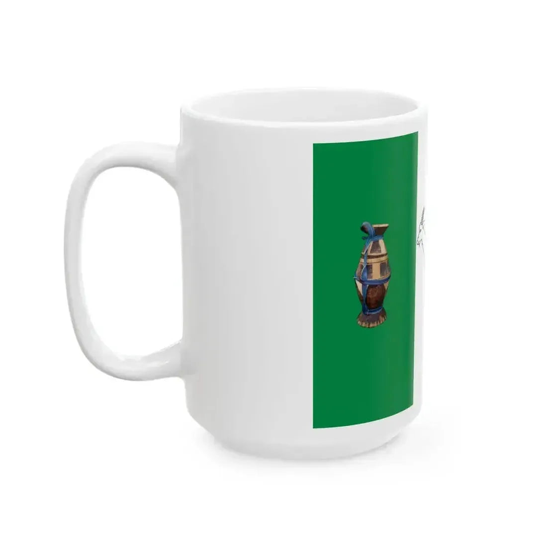 Flag of Isse Mohamoud Ciise Maxamuud (Mali) White Coffee Mug - Go Mug Yourself