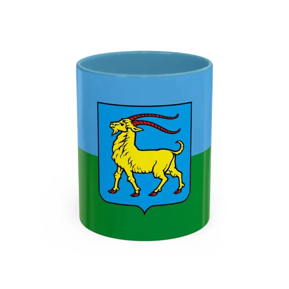 Flag of Istria County Croatia - Accent Coffee Mug 11oz Light Blue - Go Mug Yourself