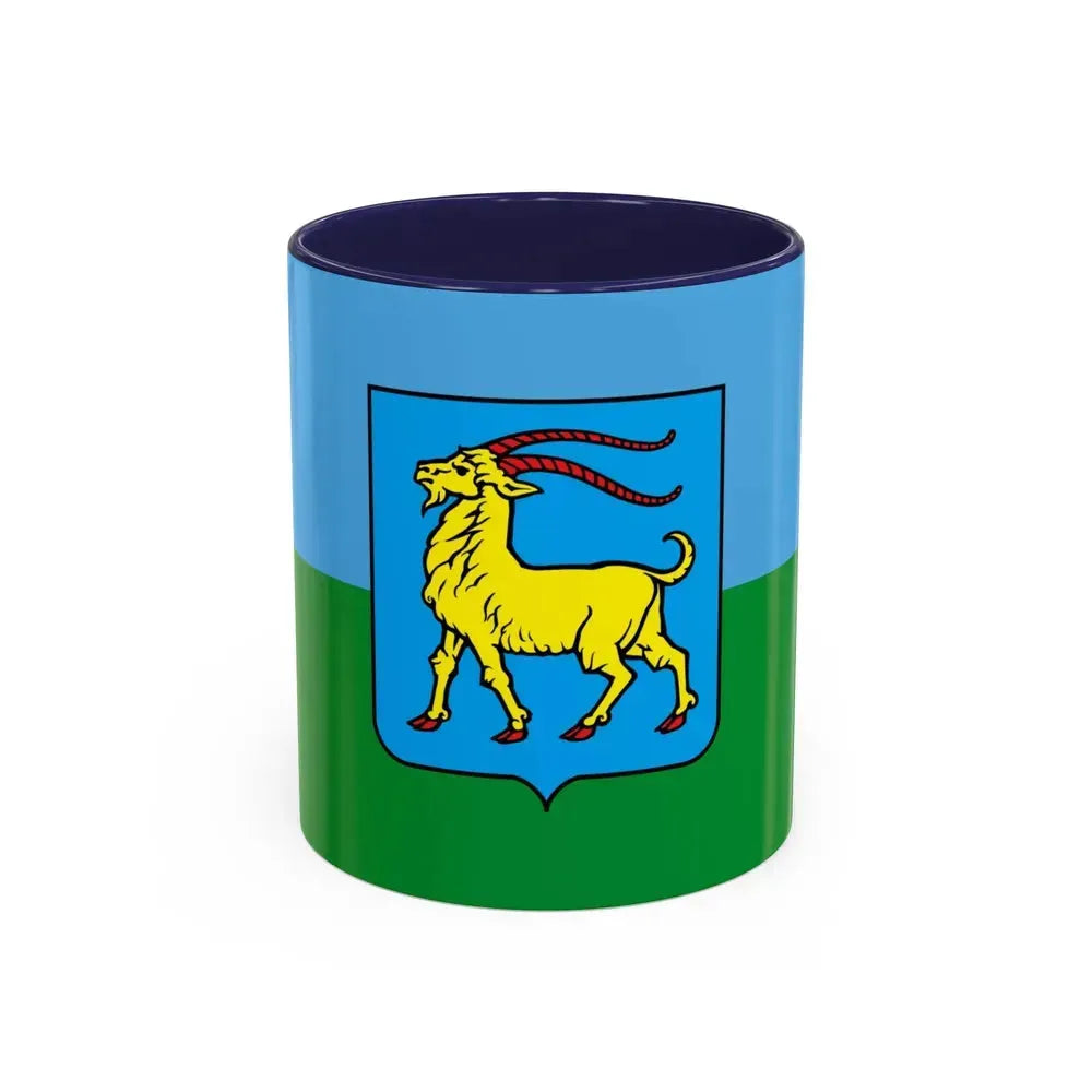 Flag of Istria County Croatia - Accent Coffee Mug 11oz Navy - Go Mug Yourself